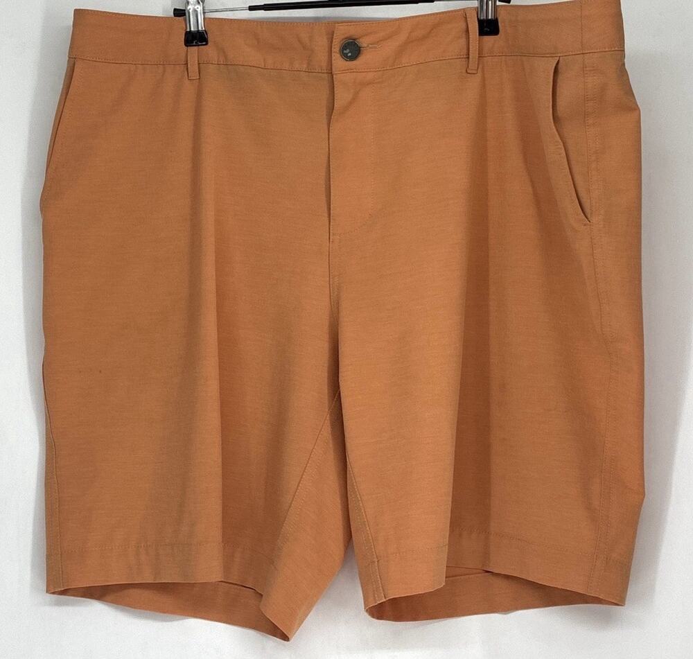 Faherty All Day Shorts Mens 38 Burnt Orange Stretch Performance Chino 9”